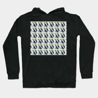 Painterly penguin pattern 2 Hoodie